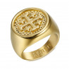 Knights Templar Order Jerusalem Gold Ring bobijoo