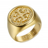 Ritter Ring Mann Templer Orden Jerusalem Gold bobijoo