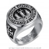 BA0338 BOBIJOO Jewelry Ring Signet ring Man Signet Jerusalem Steel 316L