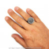 BA0338 BOBIJOO Jewelry Ring Signet ring Man Signet Jerusalem Steel 316L