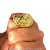 BA0340 BOBIJOO Jewelry Riesiger Ring Siegelring Mann löwenkopf Gold Diam ' s