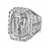 BA0342 BOBIJOO Jewelry Big Signet Ring Head Jesus Steel 316L Cross