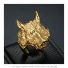 BA0345 BOBIJOO Jewelry Ring Signet Ring Man Boar Warthog Gold