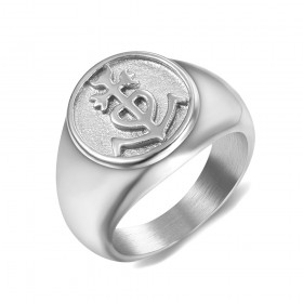 BA0347 BOBIJOO Jewelry Anillo Anillo anillo de Hombre Mujer de la Cruz de la Camarga de Acero