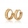 BOE0002 BOBIJOO Jewelry Earrings Gilded with Fine Gold Child Baby Girl Openwork