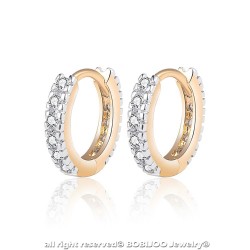 BOE0010 BOBIJOO Jewelry Aretes De Oro Del Niño De La Muchacha De Las Mujeres De Diamantes De Imitación