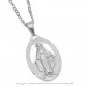 PE0091SILVER BOBIJOO Jewelry Colgante De Hombre Virgen Milagrosa De María, De Acero, De Plata