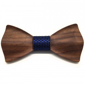 NP0050 BOBIJOO Jewelry Bow tie of Natural Wood 3D Trendy Trend