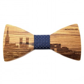 NP0055 Gaston et Ferdinand Bow Tie Wood French City In France
