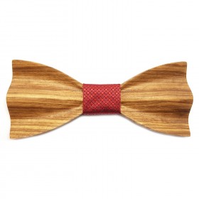 NP0058 Gaston et Ferdinand Bow tie 3D Wood Olivier Provence South