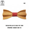 NP0058 Gaston et Ferdinand Bow tie 3D Wood Olivier Provence South