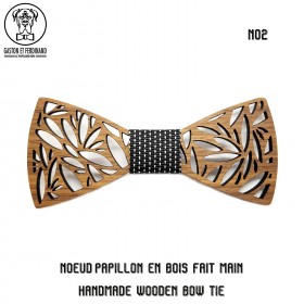 Noeud Papillon Bois Ajouré Chic Tendance bobijoo