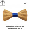 NP0062 Gaston et Ferdinand Papillon in Legno Classico e 3D Chiaro