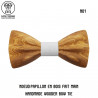 NP0063 Gaston et Ferdinand Bow tie Classic Wooden and 3D Zébrano