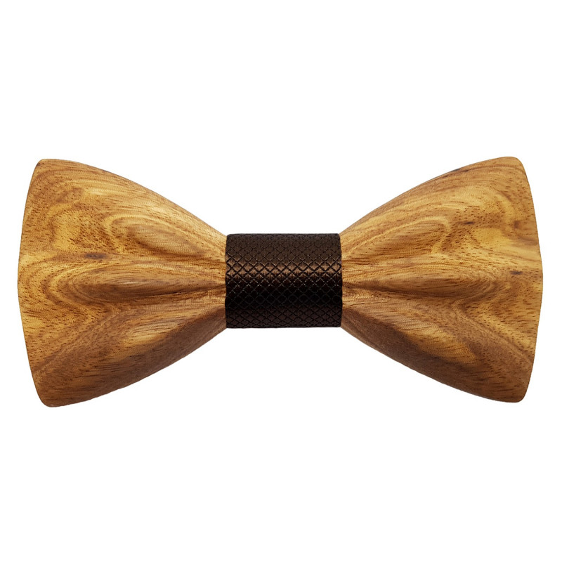 NP0063 Gaston et Ferdinand Bow tie Classic Wooden and 3D Zébrano