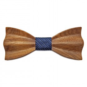 NP0060 Gaston et Ferdinand Bow tie Dark Wood Original 3D