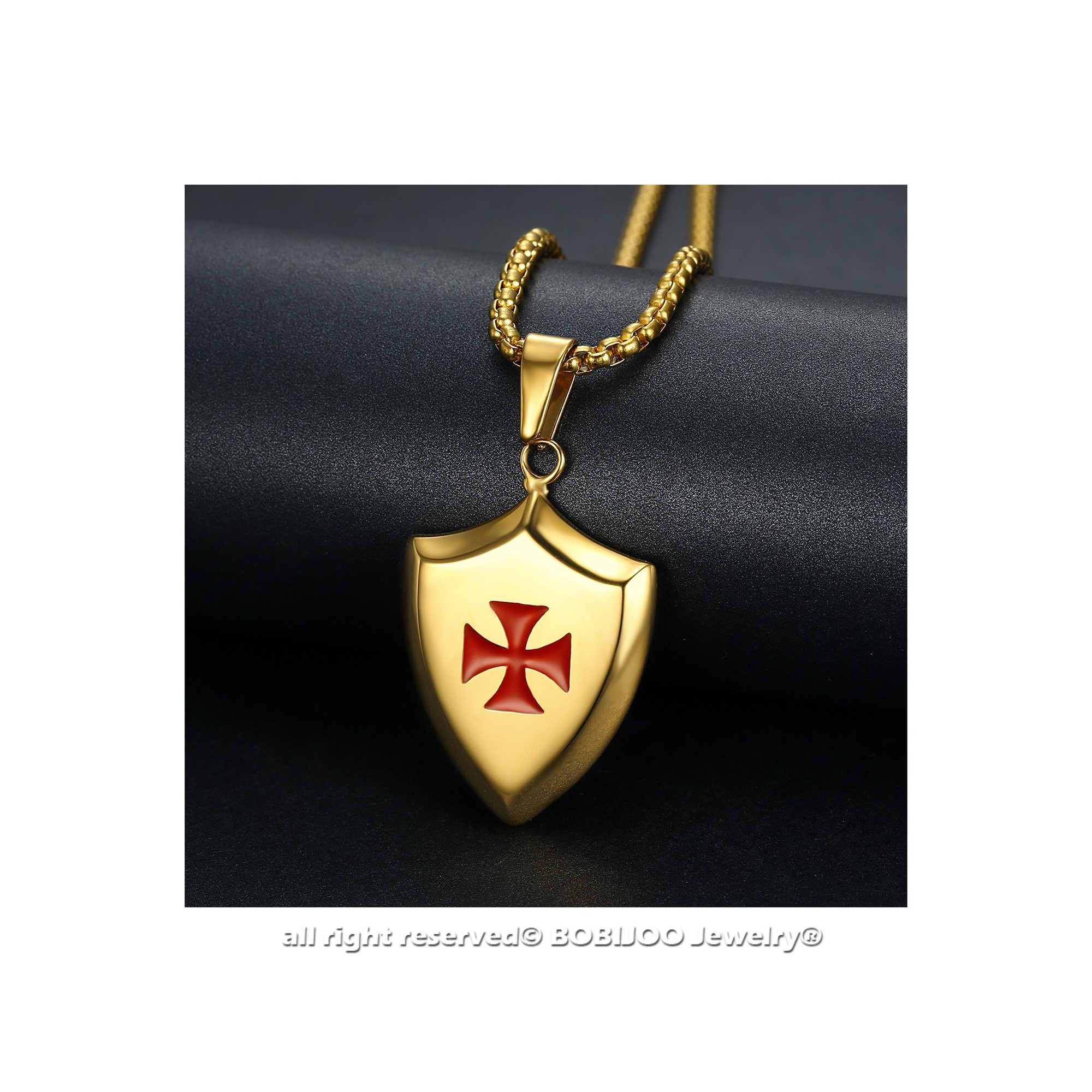 MÉDAILLE EN BRONZE - Sceau Chevalier / Templier - Butagaz But Confort, image size:2000x2000