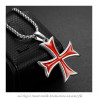 PE0227 BOBIJOO Jewelry Pendant Templar Cross Pattée Tips Cash Money