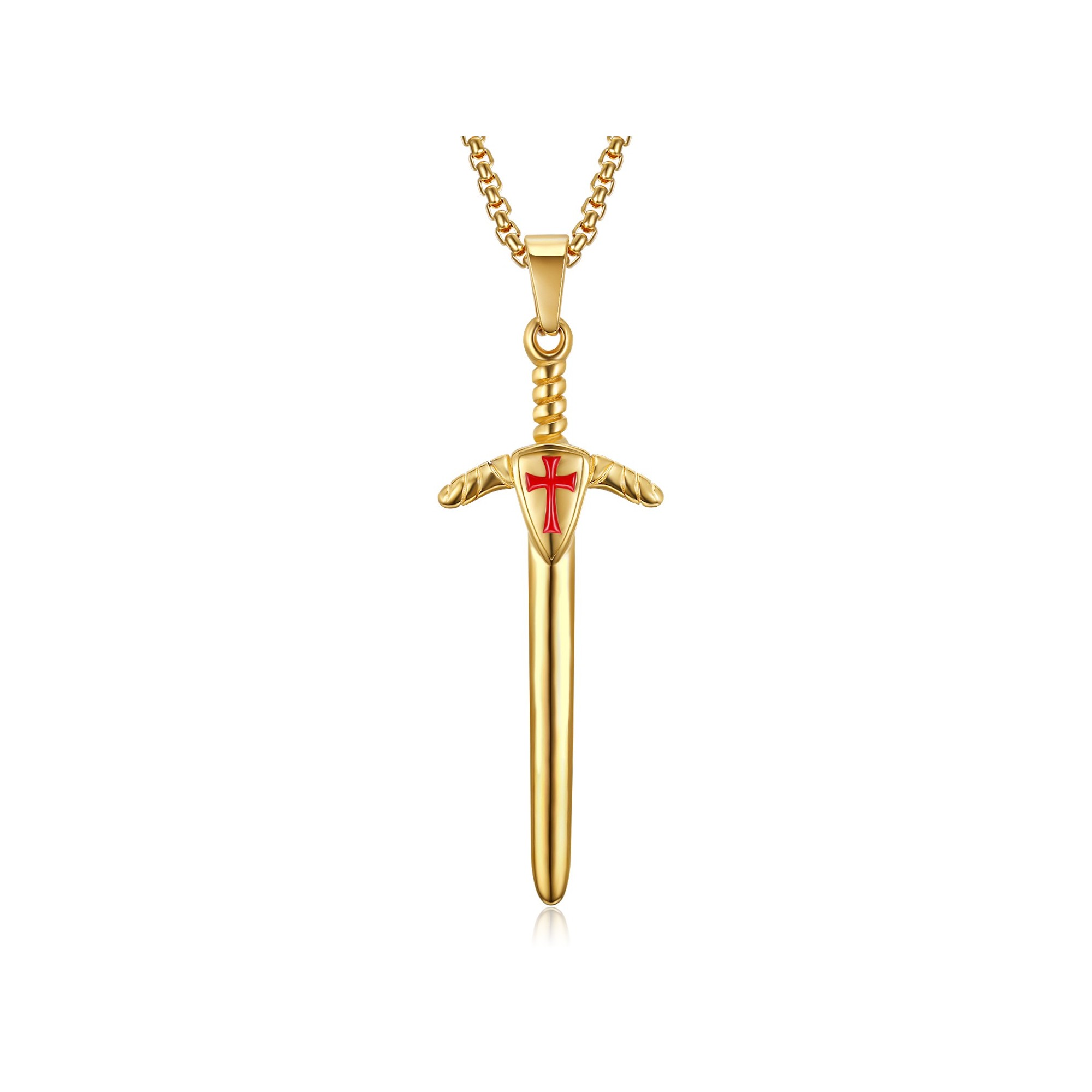 BOBIJOO Schmuck Anhänger Gold | Fleur De Lys Design Aus Edelstahl