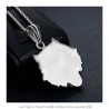 PE0233 BOBIJOO Jewelry Pendant Wolf's Head stainless Steel Silver Chain