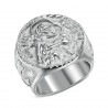 BA0349 BOBIJOO Jewelry Ring Signet ring Man Saint Joseph Steel 316L