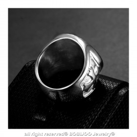 Bague Chevalière Homme Saint Joseph Acier 316L bobijoo