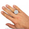 BA0349 BOBIJOO Jewelry Ring Signet ring Man Saint Joseph Steel 316L