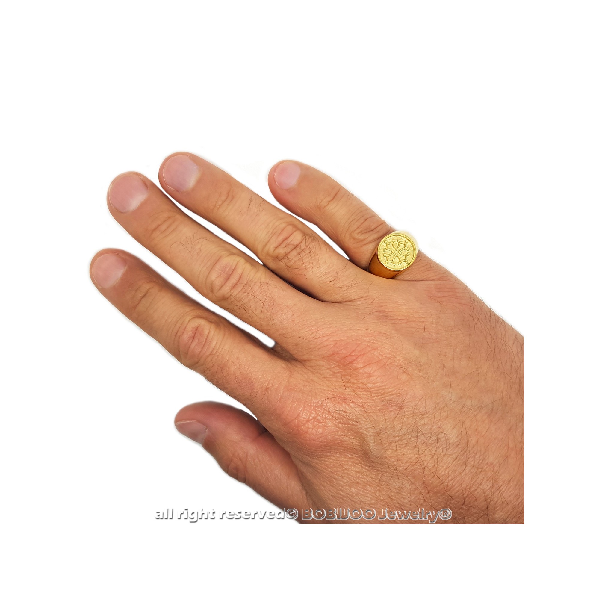 BCughia Bagues Pour Homme En Acier Inoxydable - Anneaux