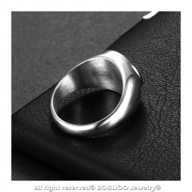 Bague Chevalière Homme Femme Croix Occitanie Acier bobijoo