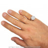 BA0351 BOBIJOO Jewelry Ring Signet Ring Man Woman Cross Occitania Steel