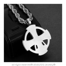 PE0237 BOBIJOO Jewelry Anhänger Templer Kreuz Pentagrame Pentagramm Maurer