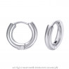 BOH0004 BOBIJOO Jewelry Pair earrings Man Creoles Steel 12mm 2mm