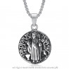 PE0101 BOBIJOO Jewelry Anhänger Medaillon Sanctus Benedictus Stahl