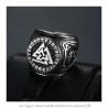 BA0282 BOBIJOO Jewelry Anillo sortija de Sello Valknut Guerreros Nudo de los Caídos