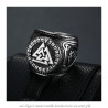 BA0282 BOBIJOO Jewelry Ring Signet ring Valknut Warriors Knot of Felled
