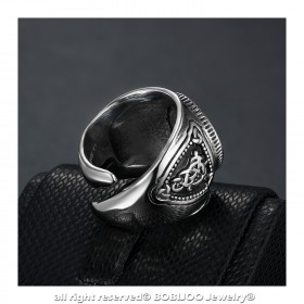 BA0282 BOBIJOO Jewelry Anillo sortija de Sello Valknut Guerreros Nudo de los Caídos