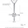 PE0243 BOBIJOO Jewelry Cross Pendant Inverted Pentacle Steel Satan