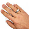 BA0358 BOBIJOO Jewelry Ring-Ring-Alliance-St. Benedikt-Schutz 8mm