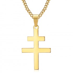 Ciondolo Croce di Lorena Resistenza Francia Oro bobijoo