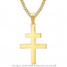 Pendant Cross of Lorraine Resistance France Gold bobijoo