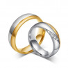 AL0001B BOBIJOO Jewelry Alliance Steel, Steel, Silver Gold Rhinestones