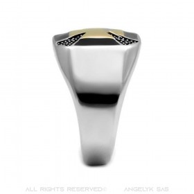 BA0084 BOBIJOO JEWELRY Ring Siegelring Kreuz von Malta Templer