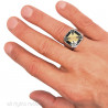 BA0084 BOBIJOO JEWELRY Anello anello Croce di malta cavalieri Templari
