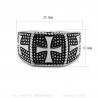 BA0087 BOBIJOO JEWELRY Ring Siegelring Kreuz von Malta Templer