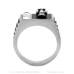 BA0088 BOBIJOO Jewelry Anello anello con Castone, cranio