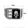 BA0088 BOBIJOO Jewelry Ring Siegelring totenkopf