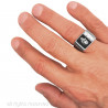 BA0088 BOBIJOO Jewelry Ring Siegelring totenkopf