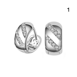 Earrings 6 Models to choose from Silver Plated Zirconium