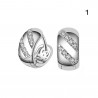 Ohrringe, 6 Modelle zur Auswahl Silber-Zirkonium