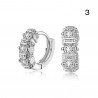 Boucles d'Oreilles 6 Modèles au Choix Plaqué Argent Zirconium bobijoo